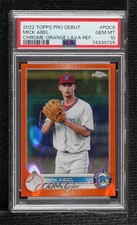 2022 Pro Debut Chrome Orange Lava Refractor 18/25 Mick Abel PSA 10 GEM MT 8y6
