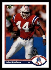John Stephens 1991 Upper Deck #266 New England Patriots FOOTBALL *081