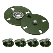 5Pcs Snap Buttons, Metal Invisible Buckle (Dark Green, 25mm)