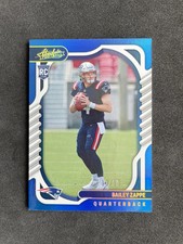 2022 Absolute Football Bailey Zappe Blue Foil /50 Rookie RC Patriots SP *NM