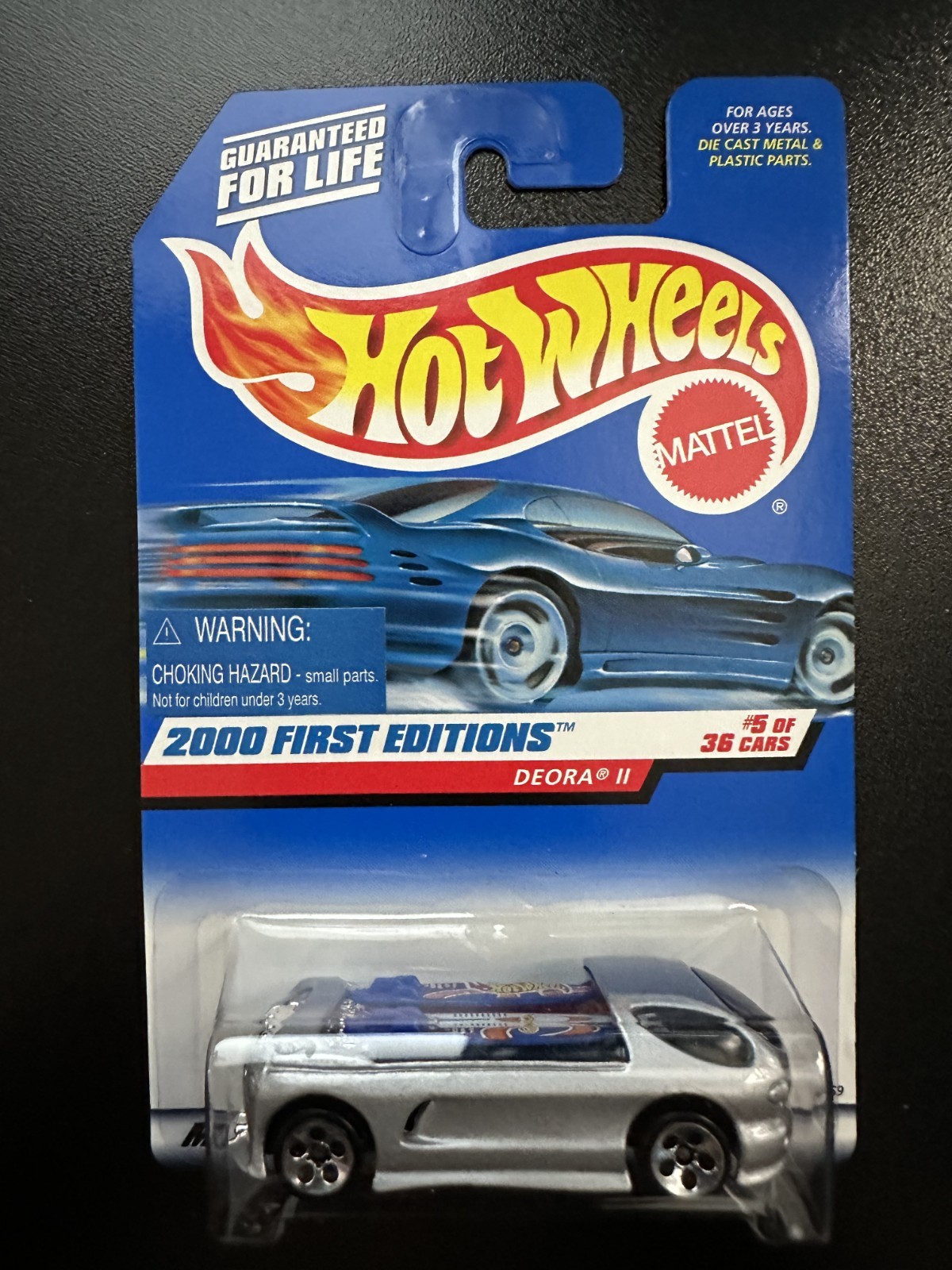 Hot Wheels #065 | Deora II (Metalflake Silver + 5DOT) | 2000 First Editions