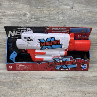 Nerf Mega XL Big Rig Dart Blaster Foam Toy 3x Darts F1595 Hasbro Red White