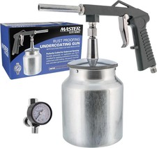 Master Elite Undercoating Spray Gun With Regulator 25 Oz Suction Feed Cup -...