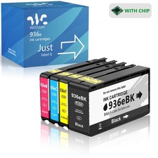 4PCS 936e Compatible Ink Cartridges For HP 936XL OfficeJet Pro 9125e 9135e 9730e