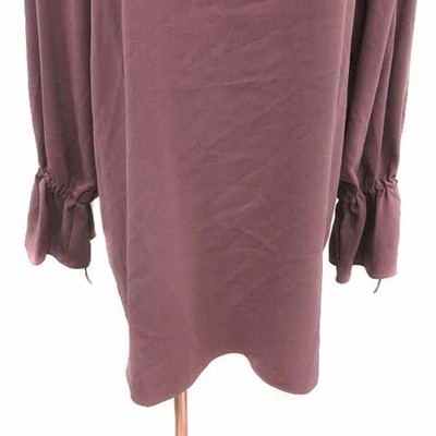 AG by Aquagirl shirt dress mini long sleeve 38 M red brown