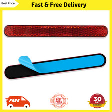 AYBUY 2Pcs Motorcycle Reflectors, Stick-on Rectangular Safety stick-on-10cm | UK