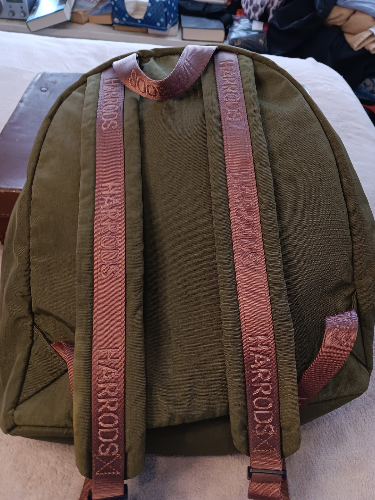 Harrods Medium Sized Backpack Understated Logo St… - image 4