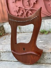 Wooden Lyre Harp 18 Strings Celtic Harp Ancient Greek Instrument Free Strings
