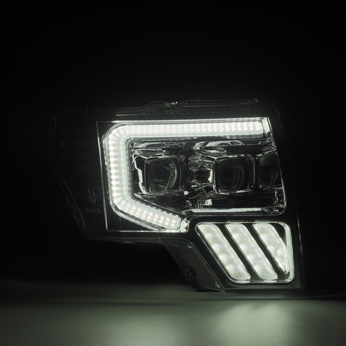 Fit 2009-2014 Ford F150 MKII LUXX-Series LED Projector Chrome Headlights - Picture 3 of 10
