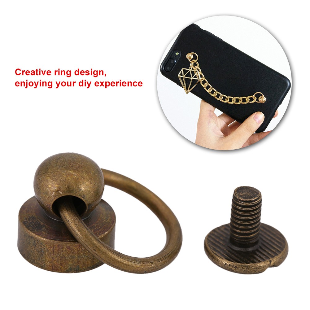 20pcs Brass Nail Rivet Durable Metal For Leather Crafting