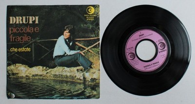 Drupi Piccola E Fragile GER 7inch Vinyl Single 1974 Metallic Labels