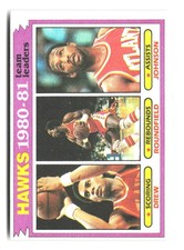 1981-82 Topps #44 John Drew / Dan Roundfield / Eddie Johnson