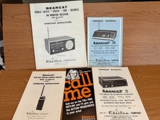 Bearcat Scanner, Manuals Promo material Plus Regency Realistic manuals