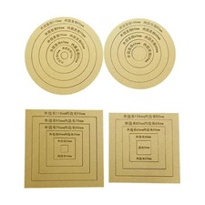 2x Quilting Templates Patchwork Tool for Embroidery Hobbyists Beginners