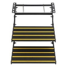 Foldable Camper Steps Aluminum Alloy Manual Retractable Rv Steps Two-step