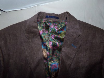 TED BAKER Men's Jacket Blazer 100% Linen Size 42R
