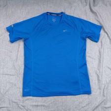 Nike Miler Shirt Mens Medium Dri-Fit Running Recycled Polyester Athletic Tee