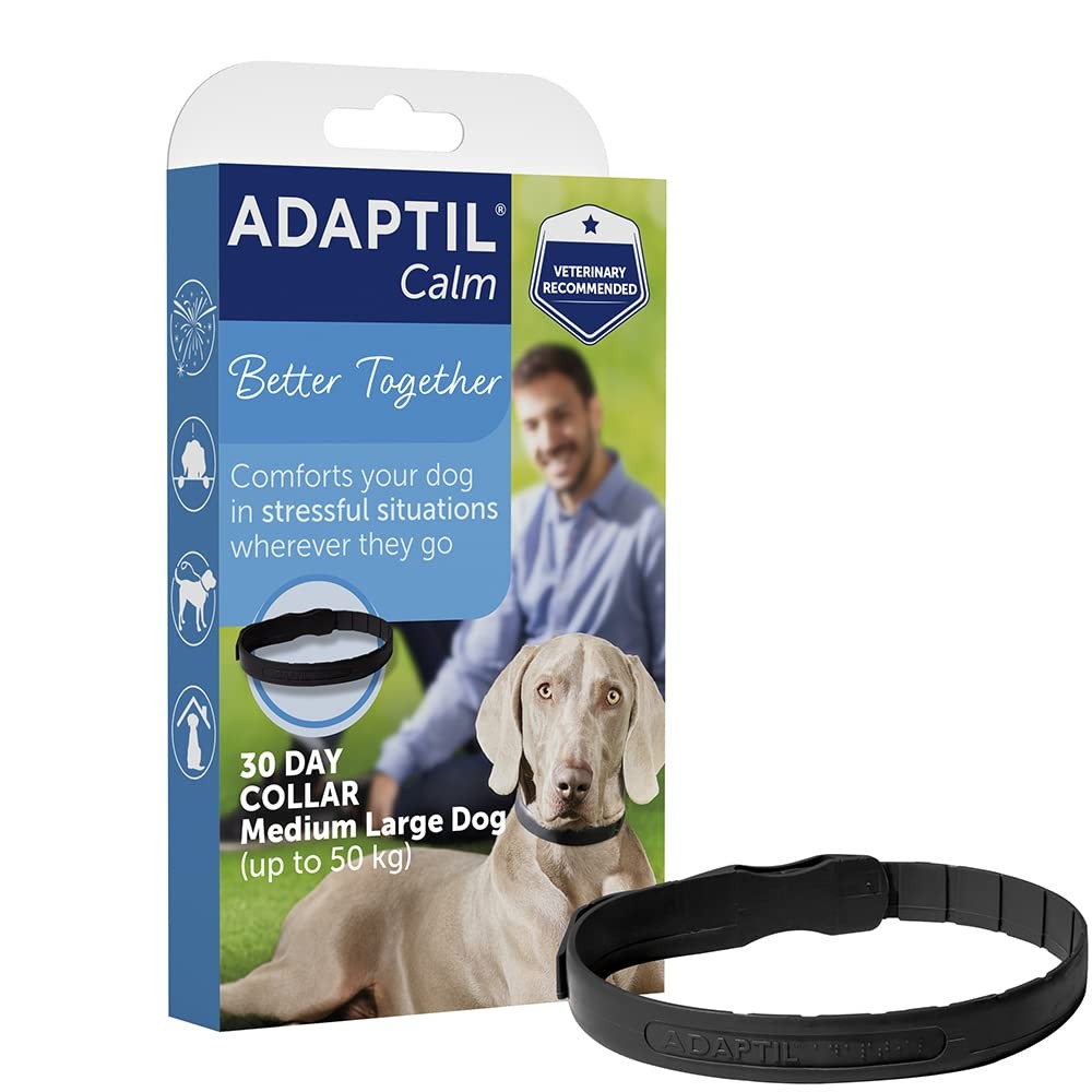 Adaptil Calm-On-The-Go Collar For Dogs Medium / 1 Count (Pack of 1), Black