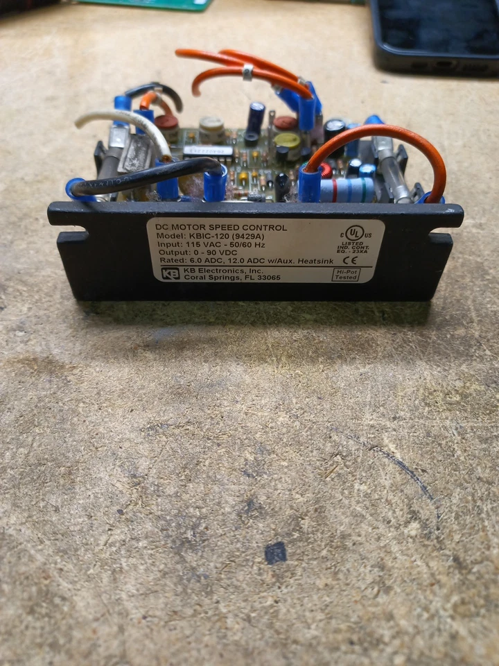 KB ELECTRONICS KBIC-120 MOTOR DRIVE SPEED CONTROL K-576 - Image 2 of 2