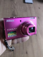 Nikon Coolpix S6200 Pink Digital Camera 16MP, 10X schermo Rotto!