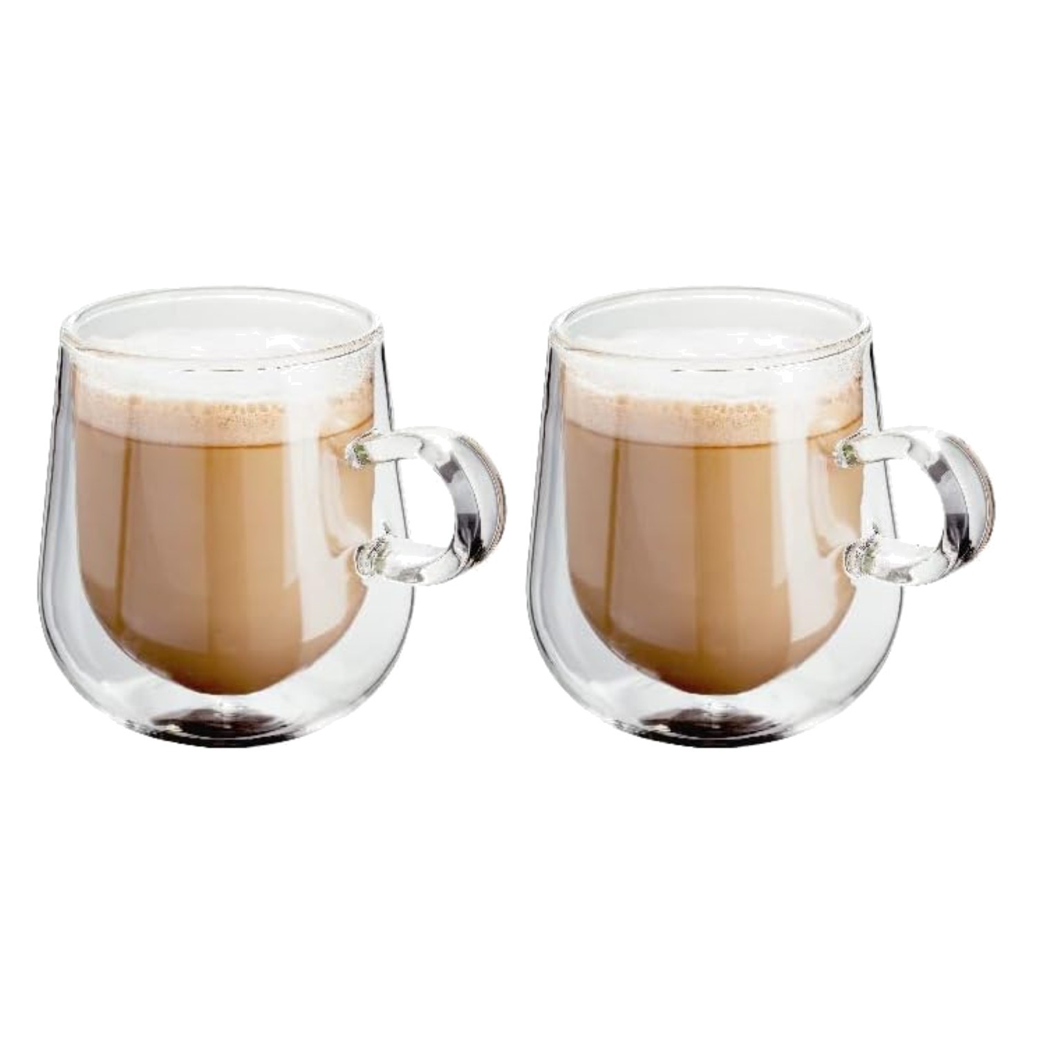 275ml Double Wall Glass Tea and Coffee Cups - Stylish Set of 2 for Home Use