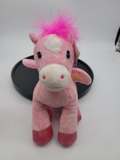 Vintage Animal Alley Pink Winged Pegasus Horse Pony Plush 10" Toys R Us