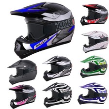 ZORAX Kids Motocross Helmet Children Pit Bike Quad ATV & Tinted Goggles Off-Road