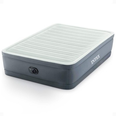 NEW Intex 64903ED I Fiber-Tech Elevated Air Mattress Bed with Built-In Pump, NFB