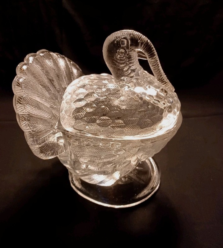 Vintage L.E. Smith Turkey Candy Dish
