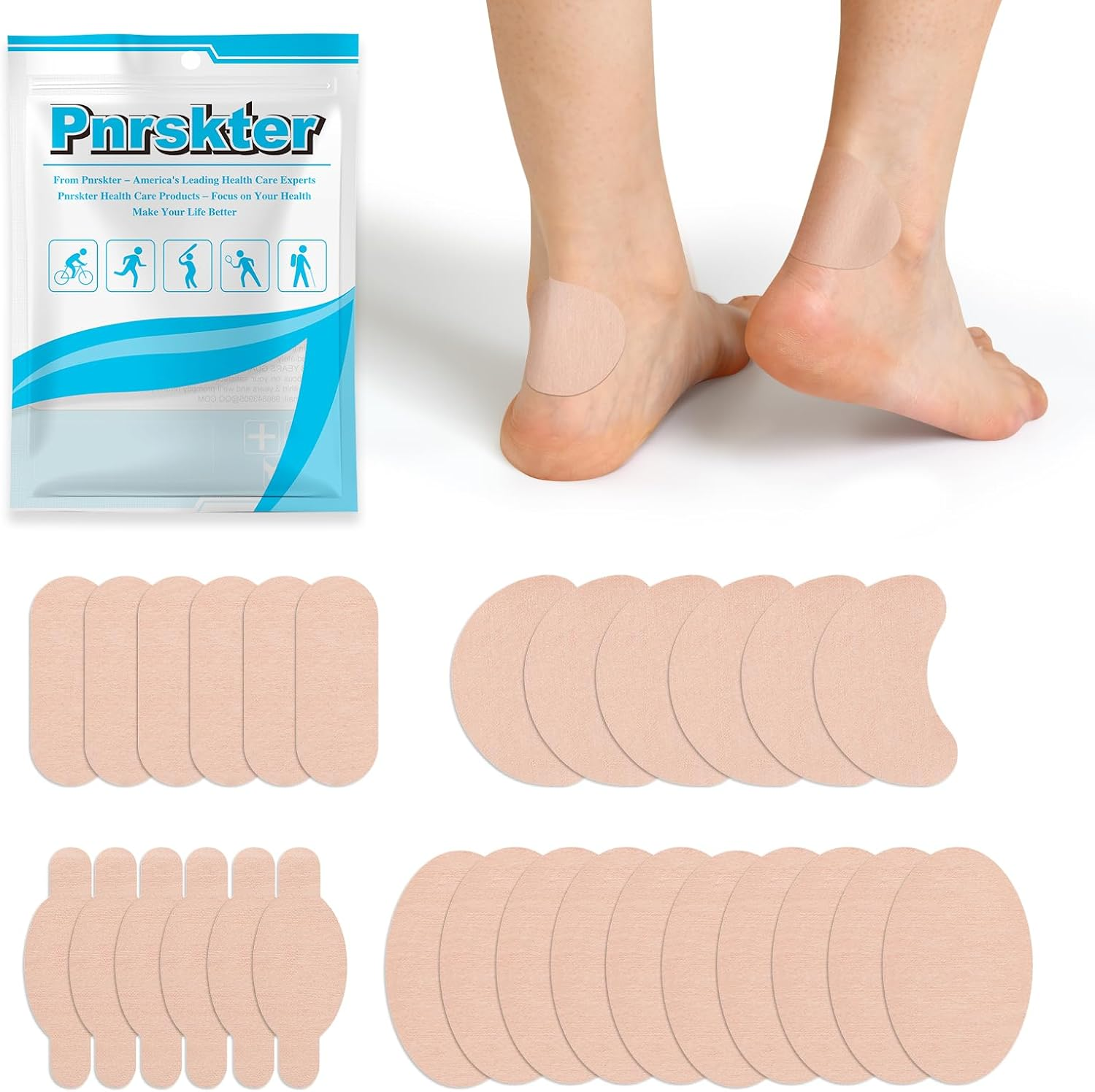 Moleskin Adhesive Pads for Feet 28Pcs Moleskin Tape Blisters Mole Skin