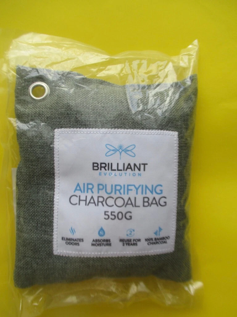 Brilliant Evolution Air Purifying Bamboo Charcoal Bag 550G Lasts 2 Years 9X7 In