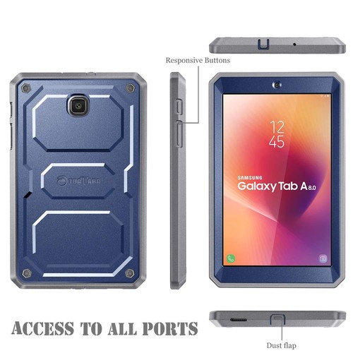 Fintie Shockproof Case for Samsung Galaxy Tab A 8.0 w/Built-in Screen Protector - Picture 18 of 26