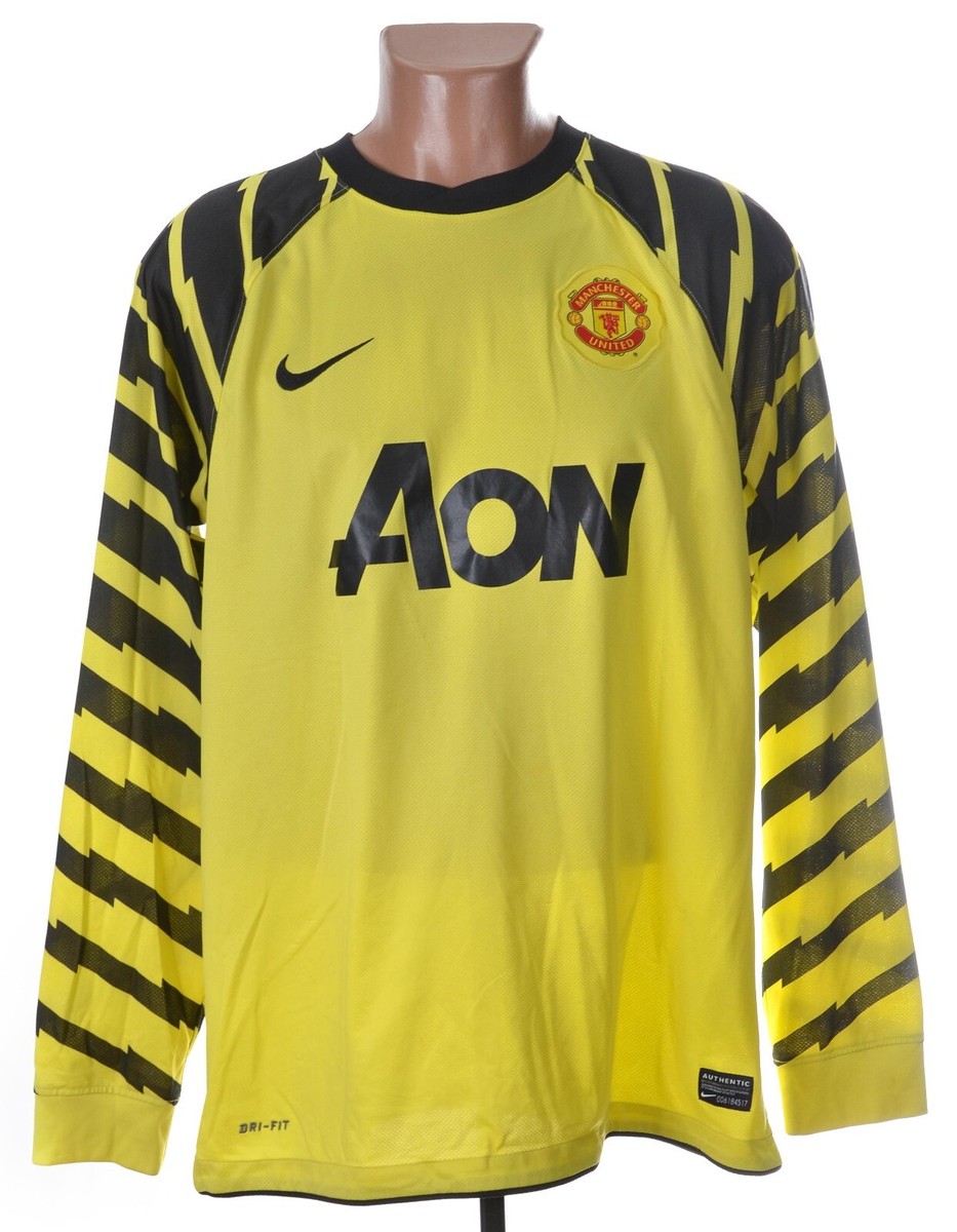 MANCHESTER UNITED 2010/2011 GK FOOTBALL SHIRT JERSEY NIKE SIZE L