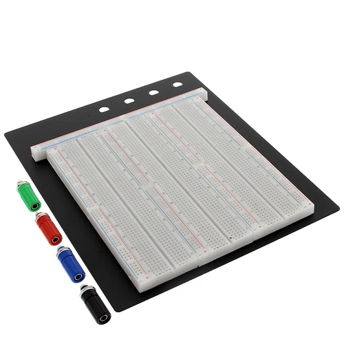 Breadboard mit 2390 Kontakten auf stabiler Grundplatte 