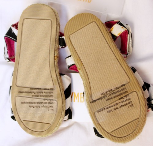 NEW 2013 Gymboree Wild for Zebra Toddler Sandals Bows sz 6 Braid Side Safari Zoo - Picture 5 of 6