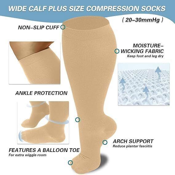 Everstride Compression Socks, Everstride Wide Compression Socks for ...