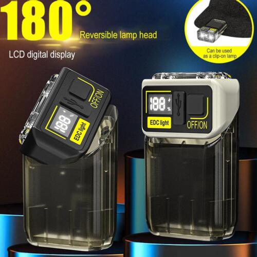 High Bright EDC Flashlight 90° Rotation MiniTorch Waterproof Display Q5W7 - Bild 1 von 19