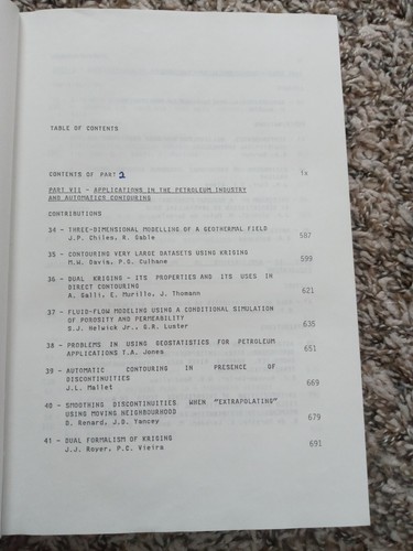 Geostatistics for Natural Resources Characterization: Part 2 | 1984 Hardcover - 第 9/10 張圖片