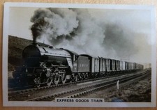 Senior Service British Railways cigarette card 21. Express goods train.