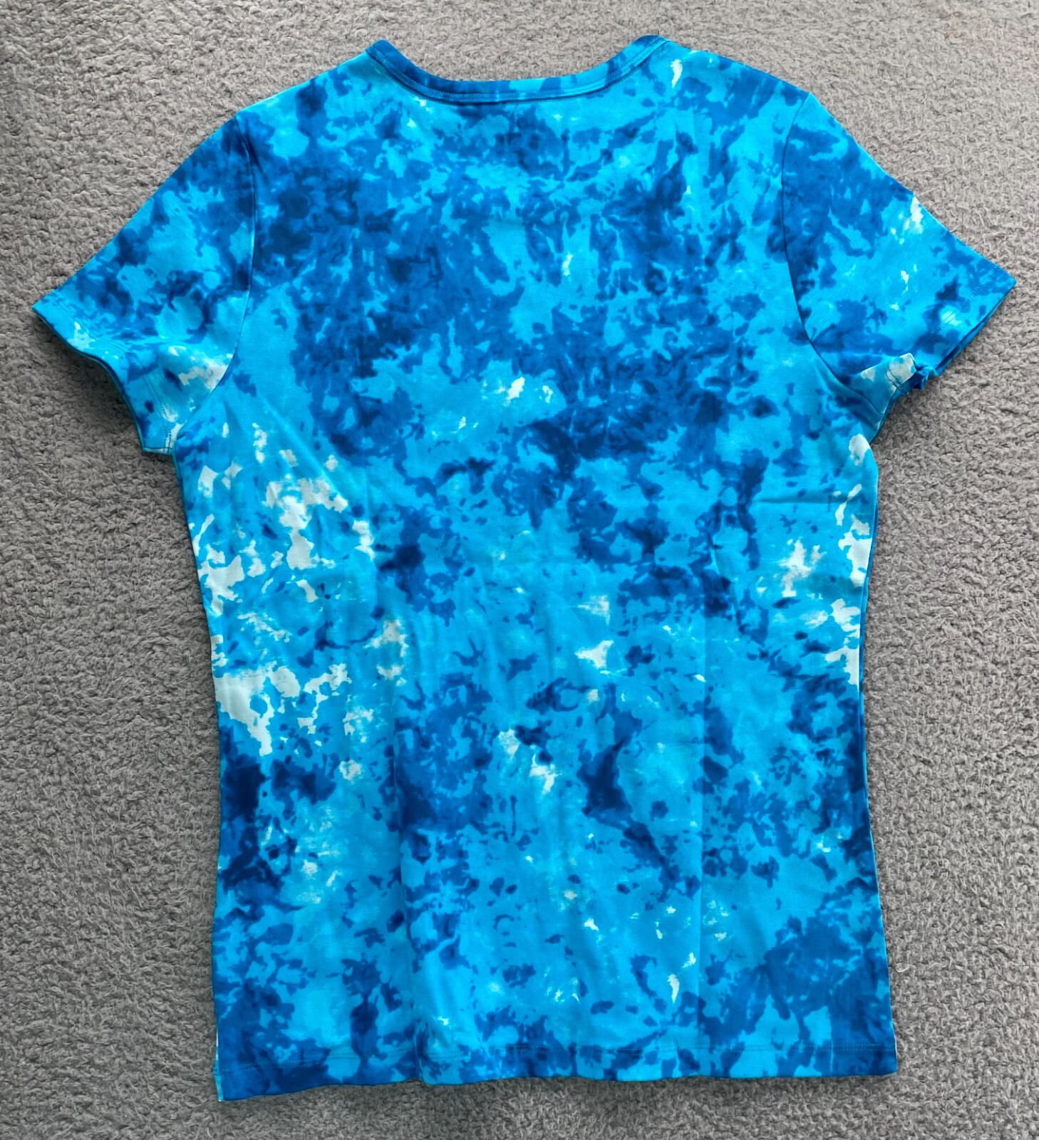 New Lands' End Women's Short Sleeve Shaped Cotton Rib Crewneck TShirt