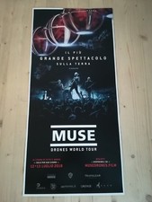 MUSE DRONES WORLD TOUR Original Music Concert Poster 12x27" Italian BELLAMY
