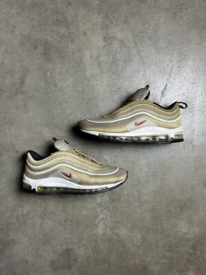 Nike Air Max 97 Ultra 17 Metallic Gold Men's Size Sneaker Shoes