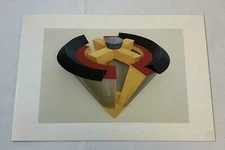 1988 art gallery exhibition card~ JOHN OKULICK ~ 6x8.5