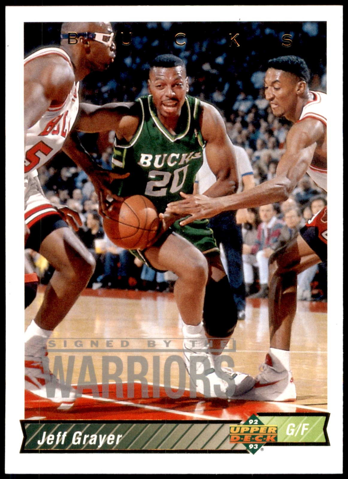 Jeff Grayer #77b 1992-93 Upper Deck