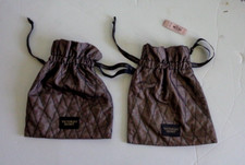 2pcs Victoria Secret Gray Drawstring One Size Bag Lingerie 10  New
