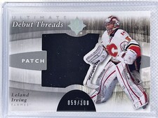 2011-12 Ultimate Collection Leland Irving Ultimate Debut Threads RC Patch 59/100