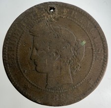 1884 Frankreich 10 Centimes M&uuml;nze | Sammlerqualit&auml;t
