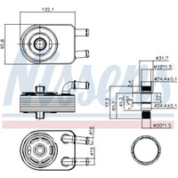 ÖLküHler 132 X 96 FüR Jeep Patriot MK74 Compass MK49 Fiat Freemont 345