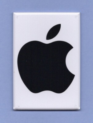 APPLE COMPUTER LOGO *2X3 FRIDGE MAGNET*  MACINTOSH CONSUMER ELECTRONICS PHONES