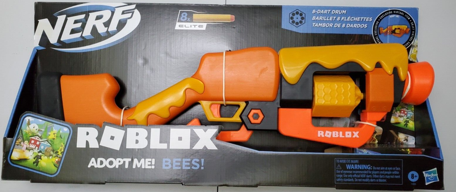 Hasbro F2486 Nerf Roblox Adopt Me!: BEES! Lever Action Blaster, 1